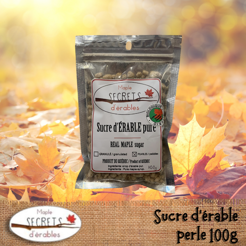 Sucre d'érable - perles 100g