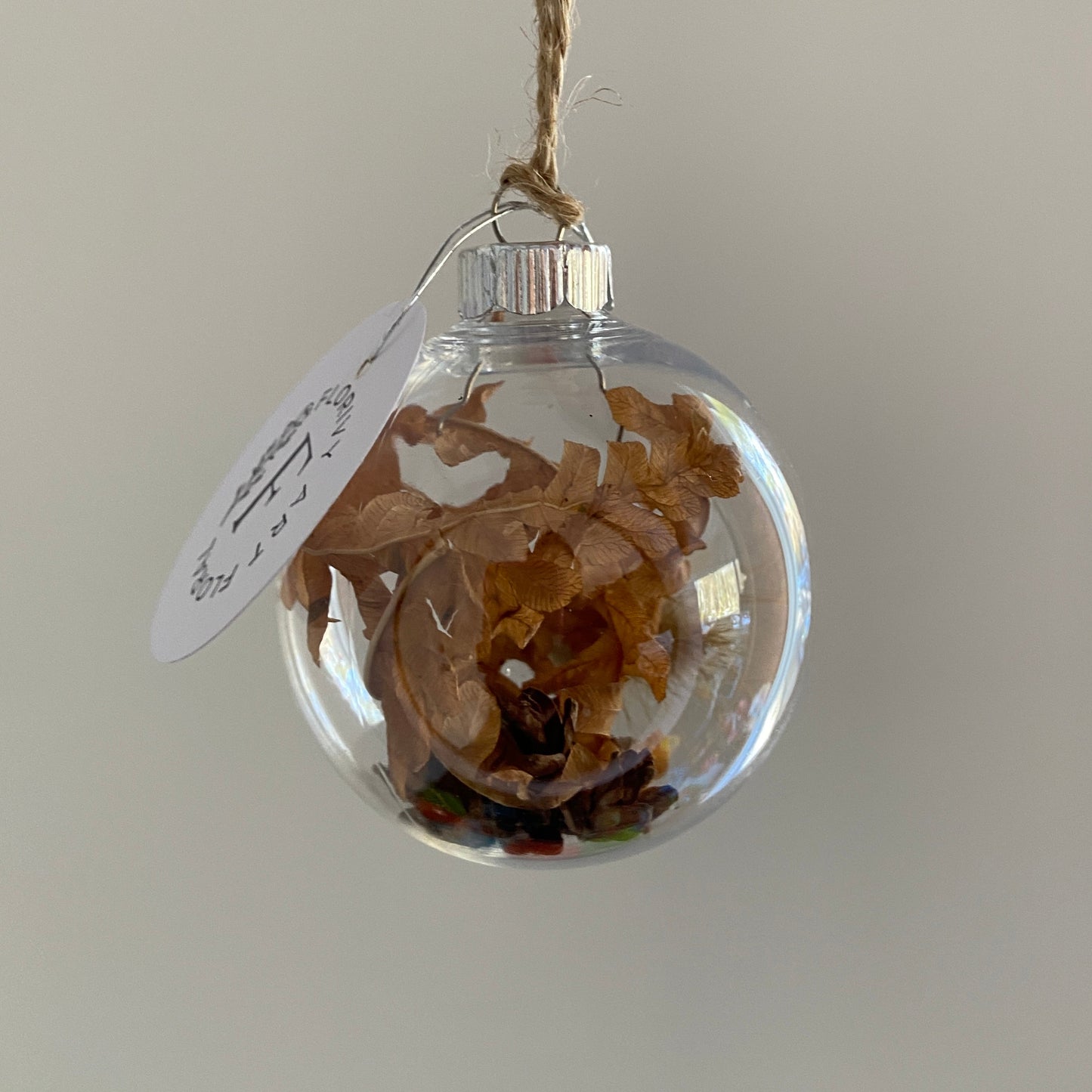 Petite boule de Noël en acrylique
