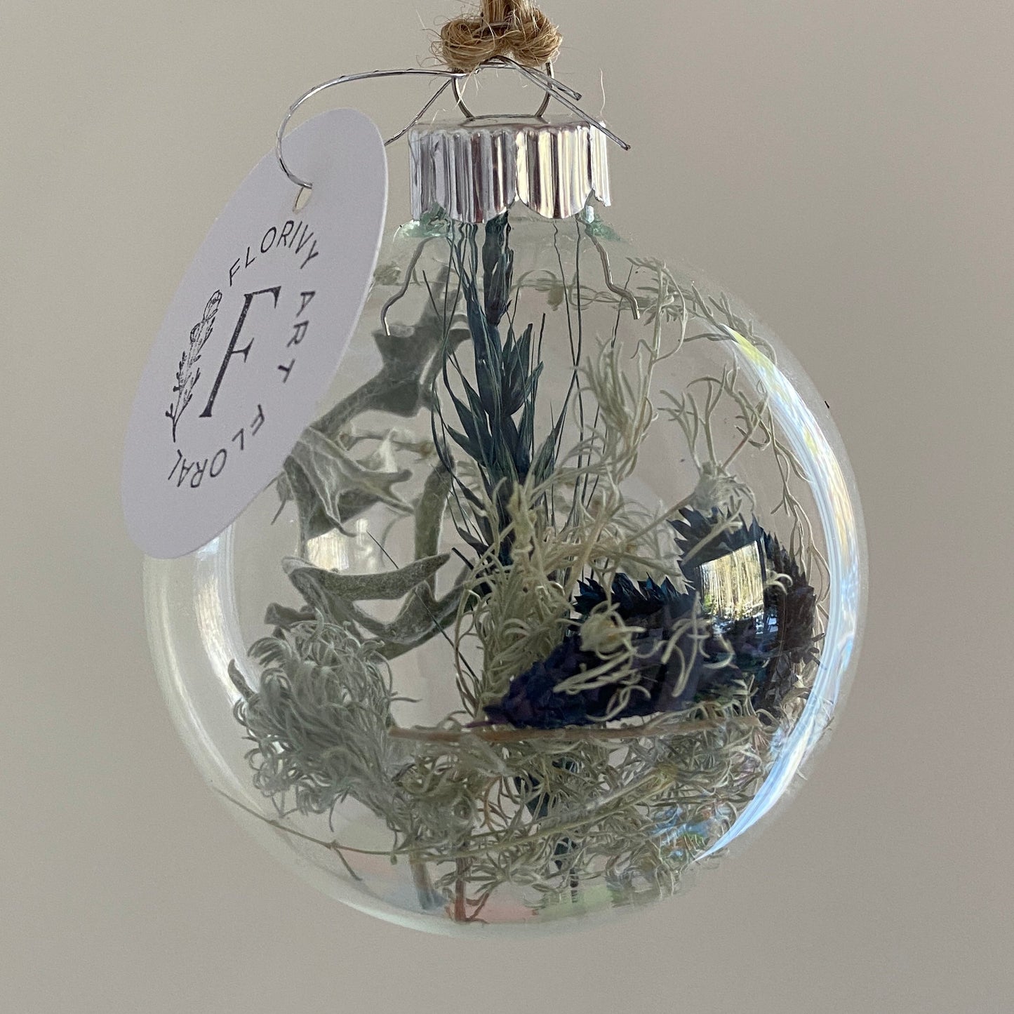 Moyenne boule de Noël en verre