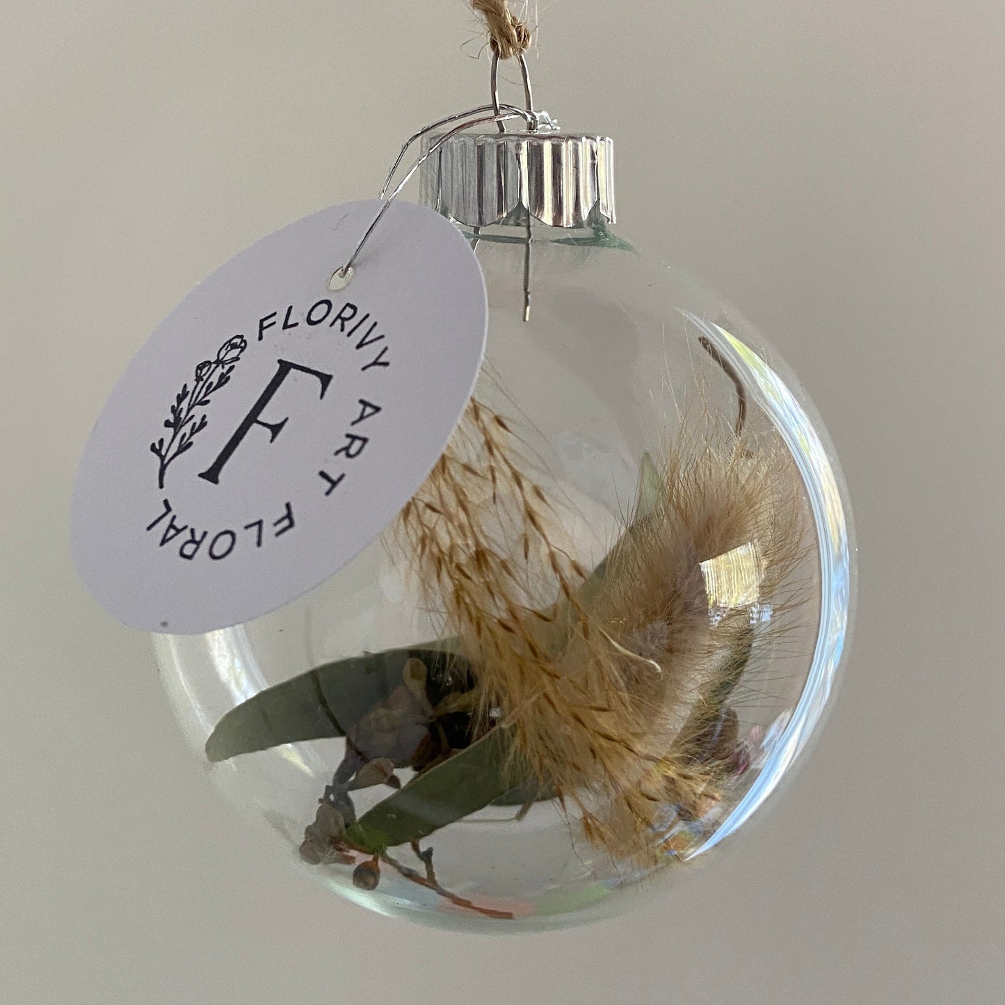 Moyenne boule de Noël en verre