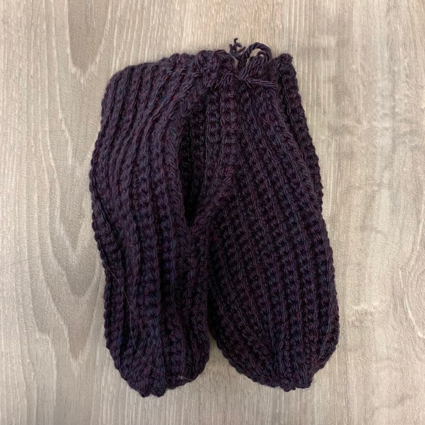 Pantoufles Tricotées Violet enfant