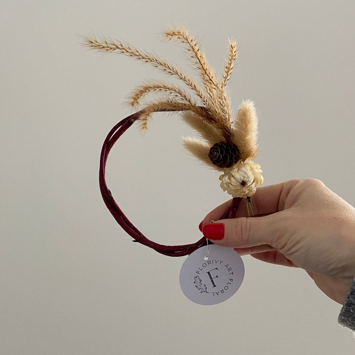 Petite couronne de Noël Nature