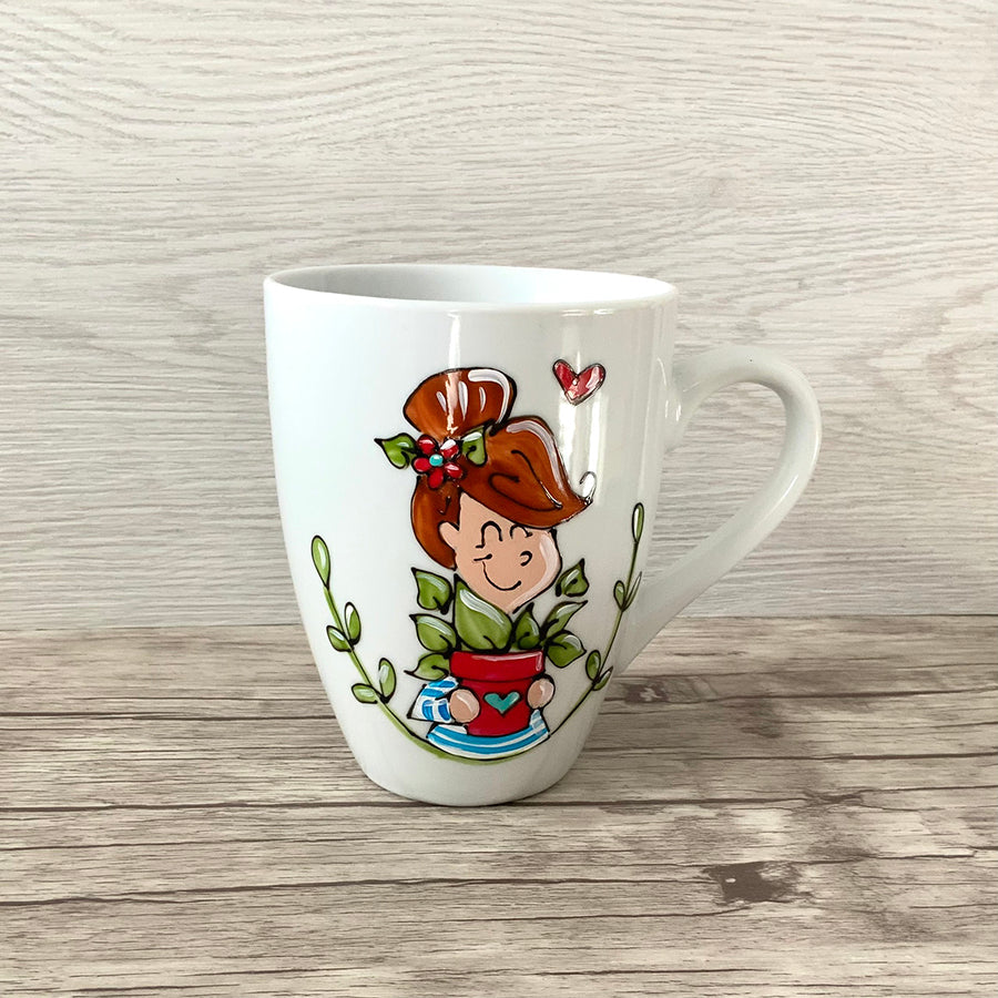 Tasse Fille qui aime les plantes