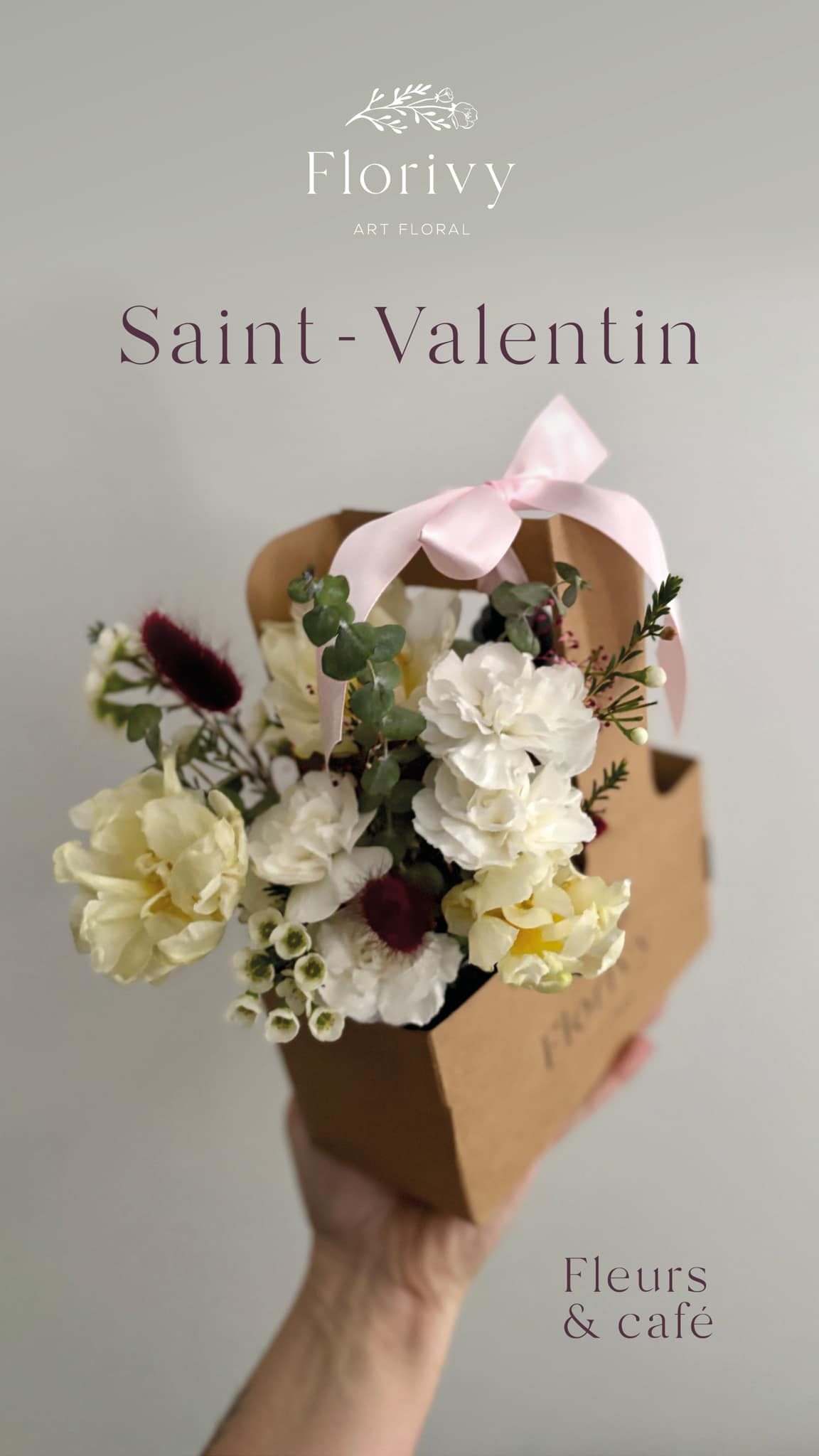 Duo fleurs et café - St-Valentin