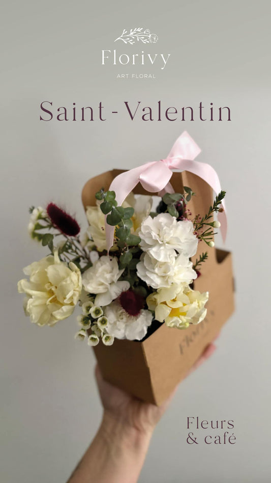 Duo fleurs et café - St-Valentin