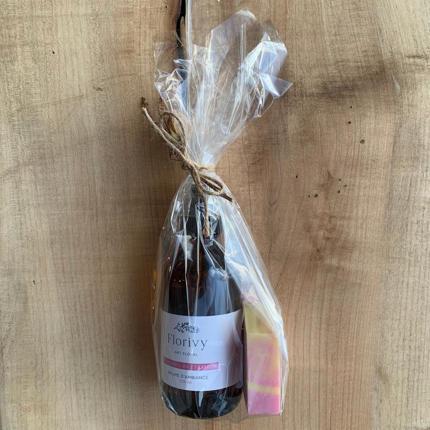 Duo savon/brume d'ambiance - Rose sauvage et citron