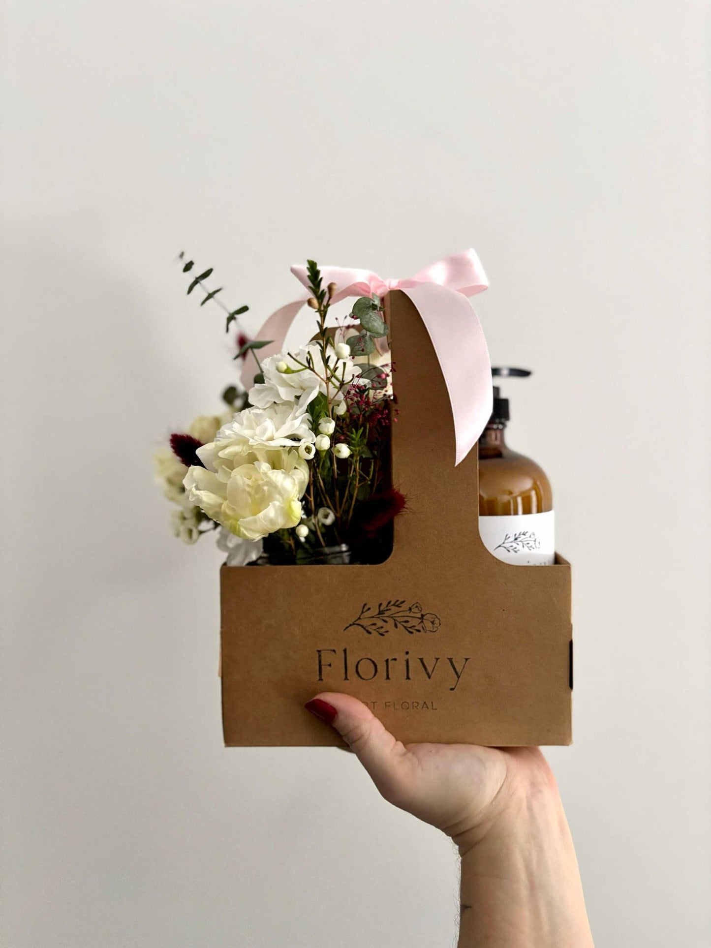 Duo fleurs et savon - St-Valentin