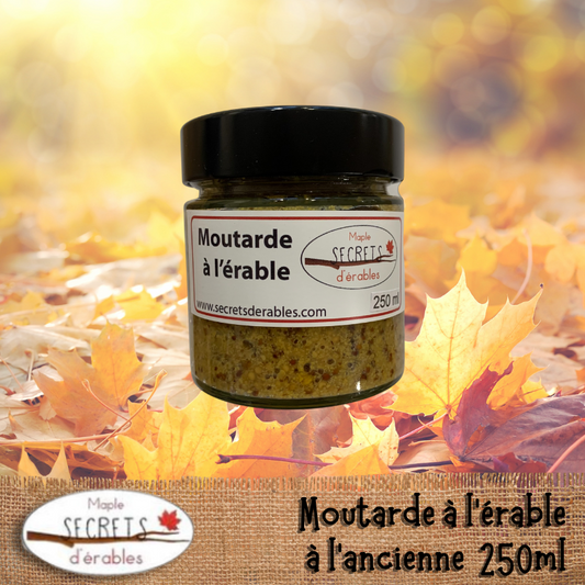 Moutarde à l'érable à l'ancienne 250 ml