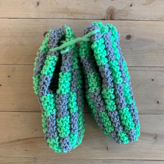 Pantoufles en phentex Femme Carreauté Gris et Vert