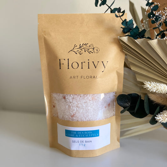 Sels de bain - Thé des bois, cèdre et eucalyptus 375g