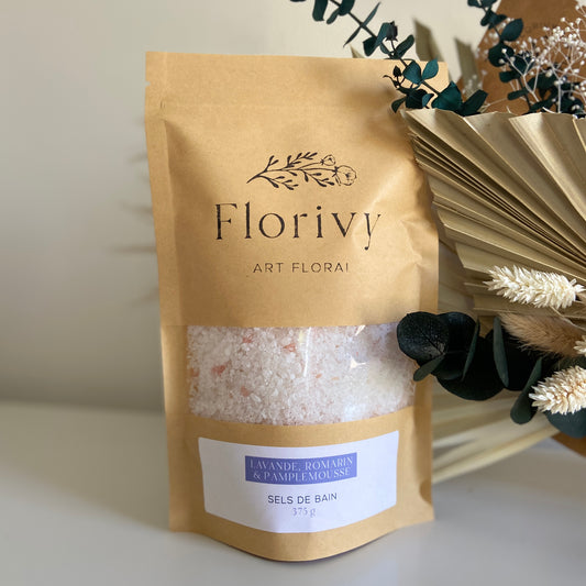 Sels de bain - Lavande, romarin et pamplemousse 375g
