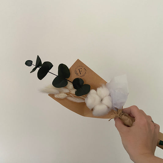 Bouquet de fleurs séchées - coton bohème