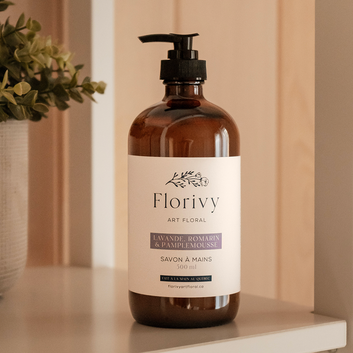 Duo fleurs et savon - St-Valentin