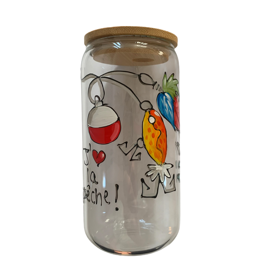 Verre canette Pêche
