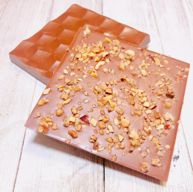 Tablette de chocolat au lait & pralin de noisette 65g