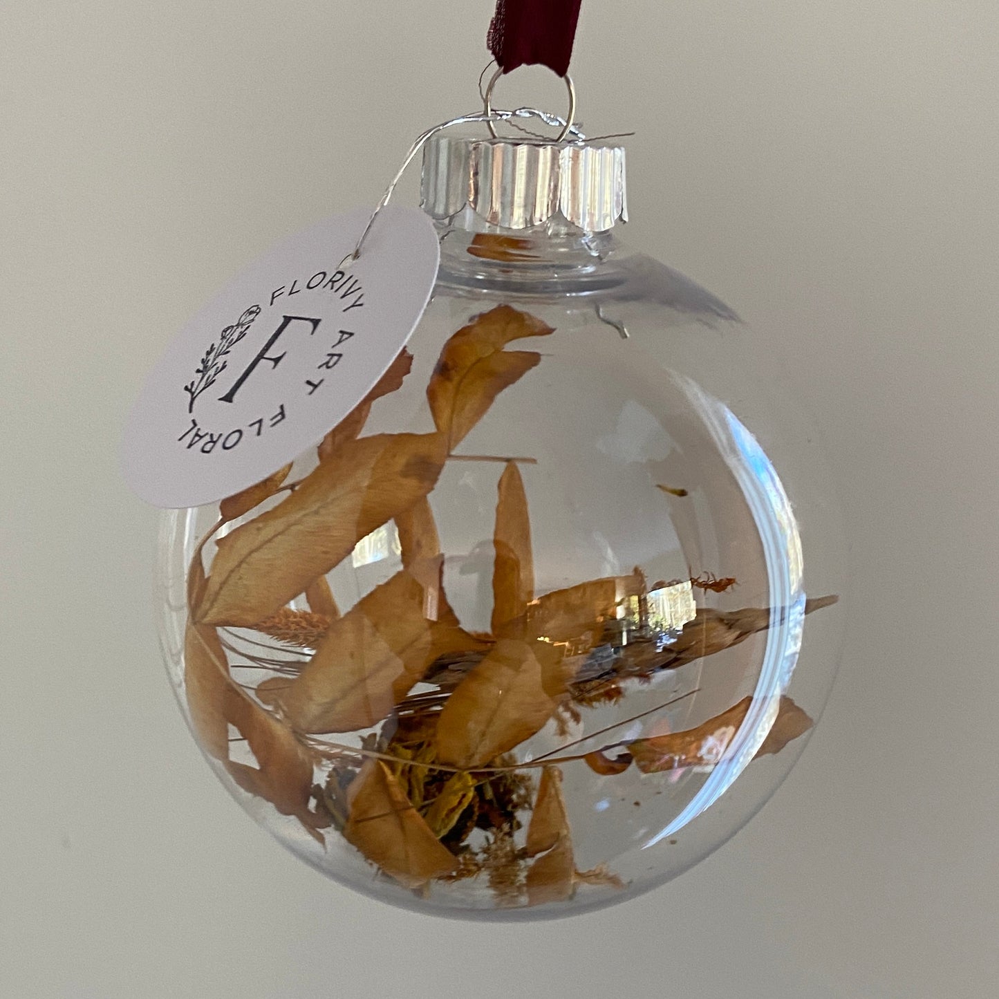Grande boule de Noël en acrylique