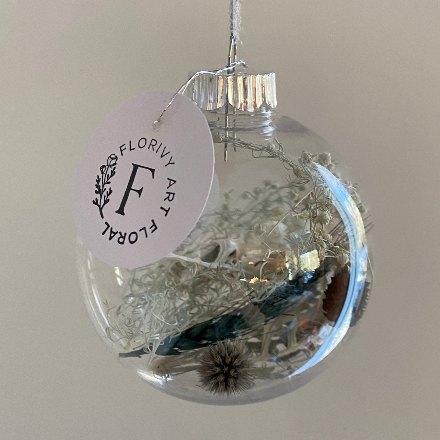 Grande boule de Noël en acrylique
