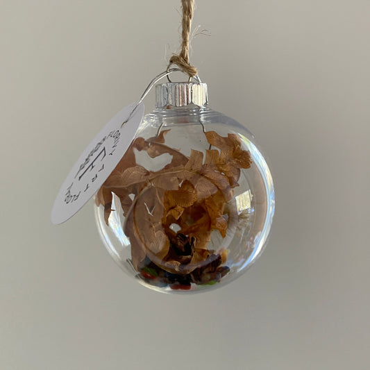 Petite boule de Noël en acrylique