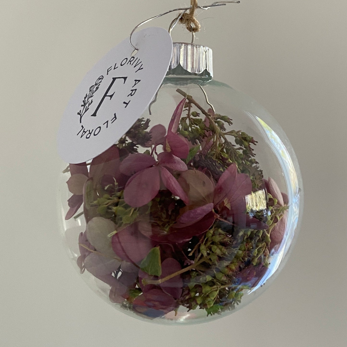 Moyenne boule de Noël en verre