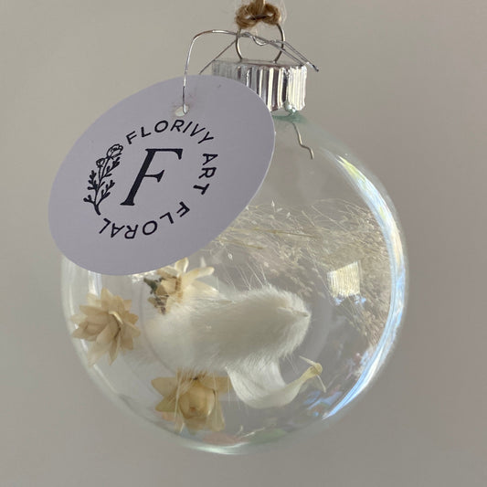 Moyenne boule de Noël en verre