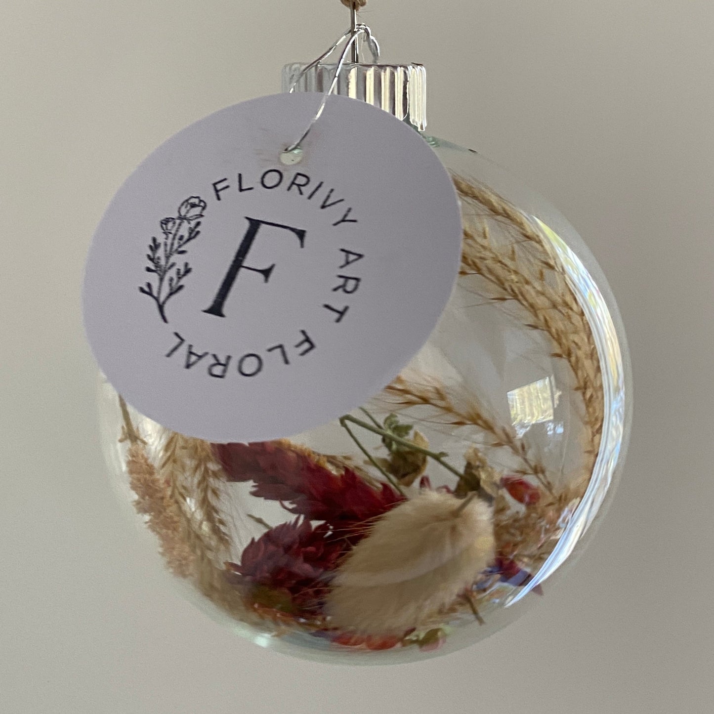Moyenne boule de Noël en verre