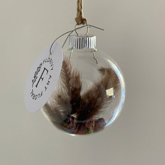 Petite boule de Noël en verre