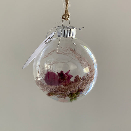 Petite boule de Noël en verre