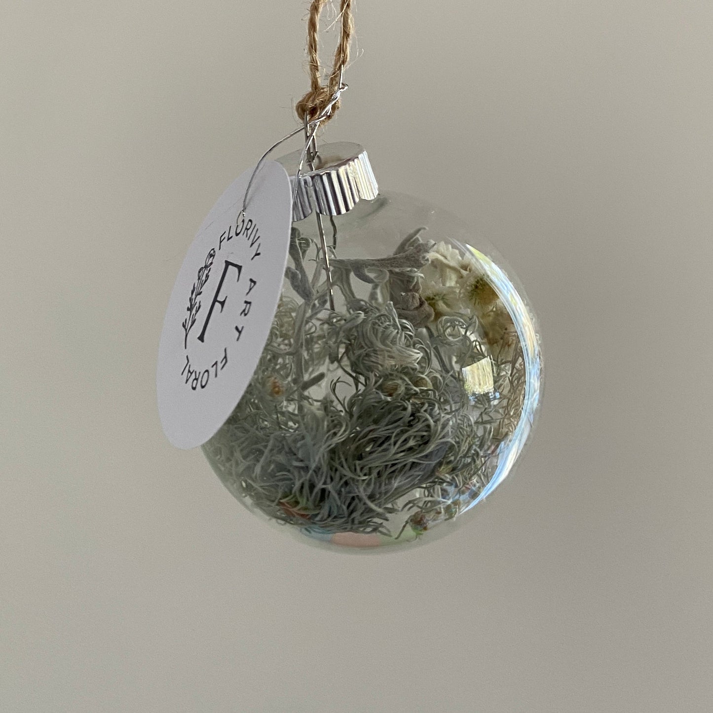 Petite boule de Noël en verre