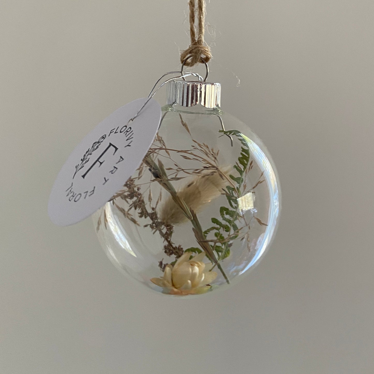 Petite boule de Noël en verre