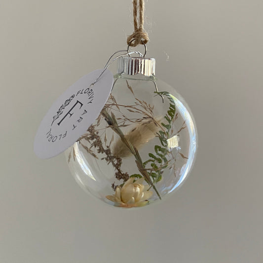 Petite boule de Noël en verre