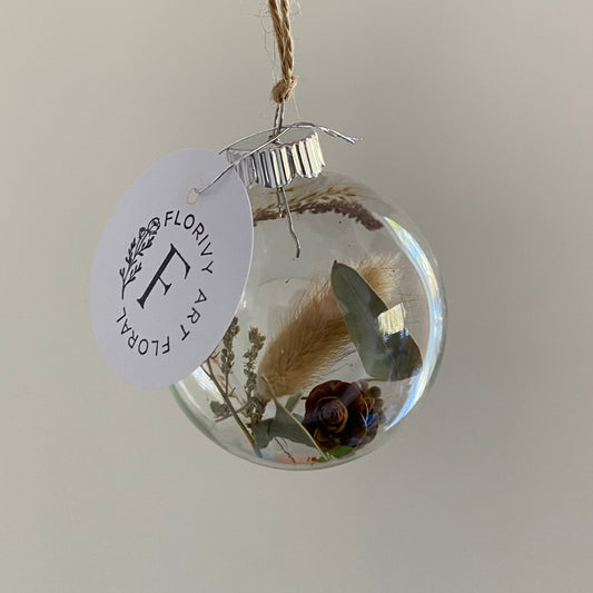 Petite boule de Noël en verre