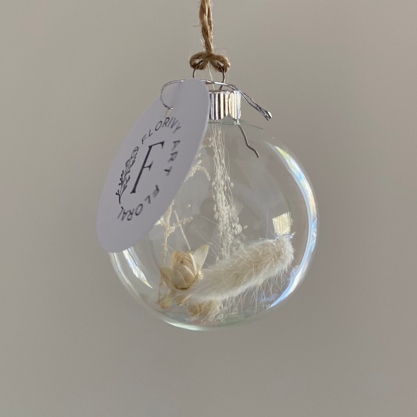 Petite boule de Noël en verre