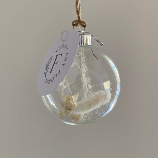 Petite boule de Noël en verre