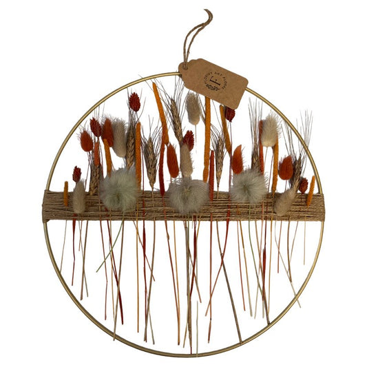 Couronne Orange brûlé 14"