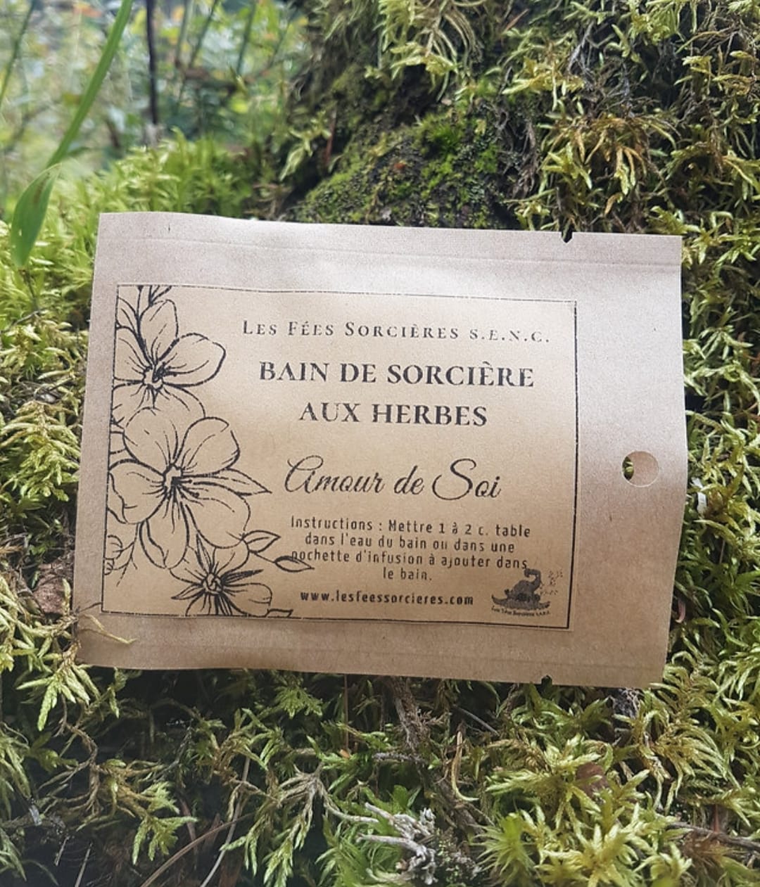 Bain de sorcière aux herbes - Éveil des dons
