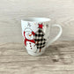 Tasse Bonhomme  de neige & Sapin carreauté ni