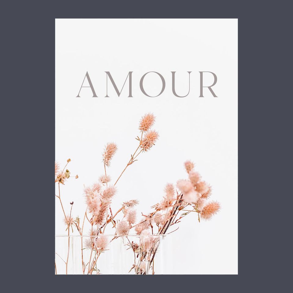 Carte 5"x7" - Amour