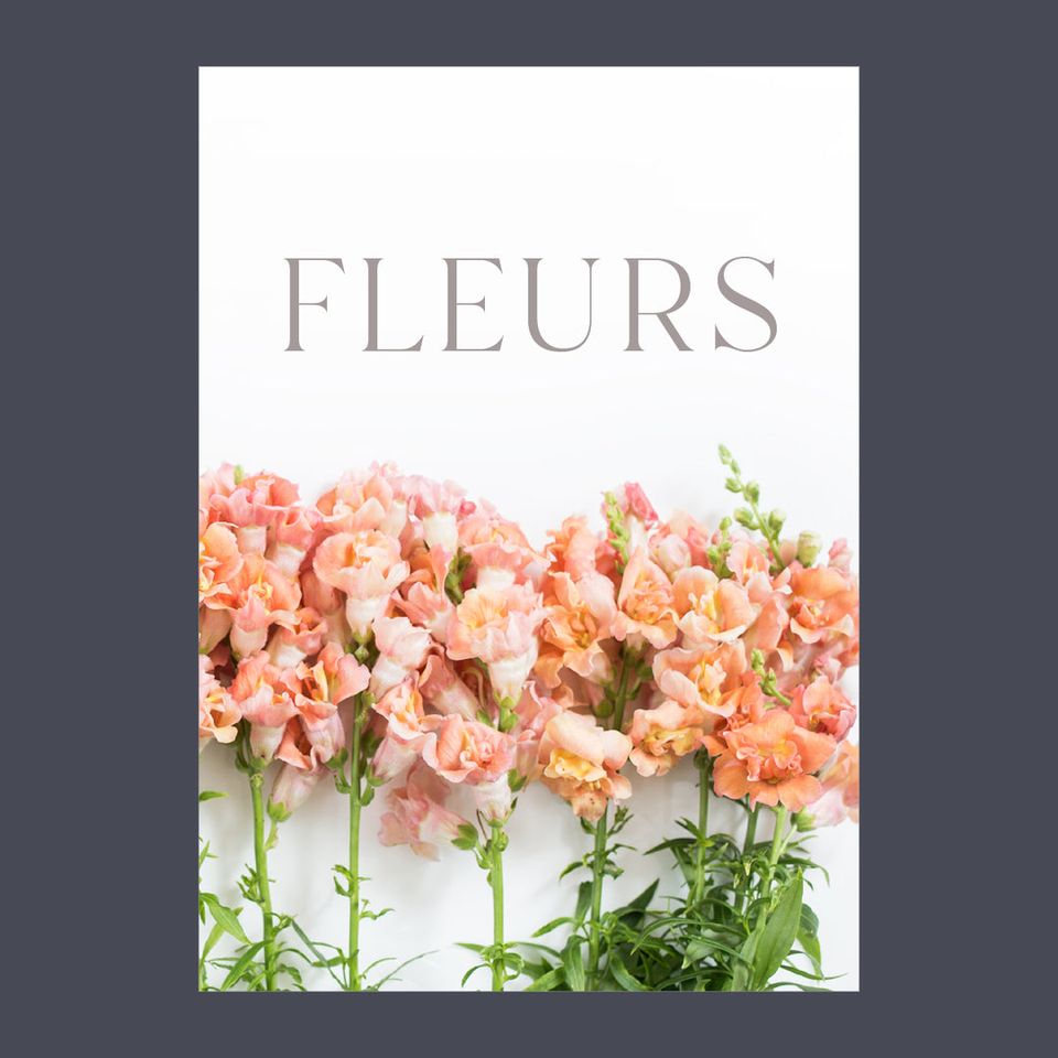 Carte 5"x7" - Fleurs