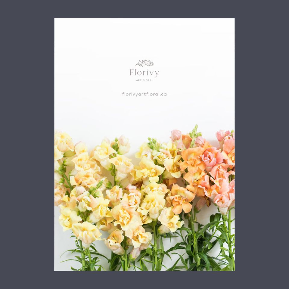 Carte 5"x7" - Fleurs