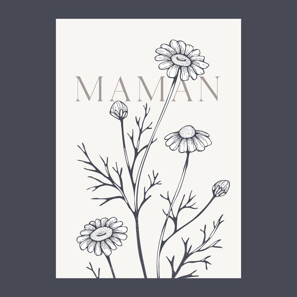 Carte 5"x7" - Maman