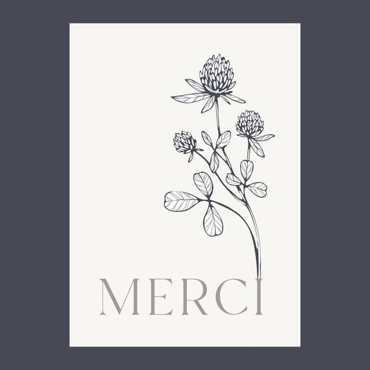 Carte 5"x7" - Merci