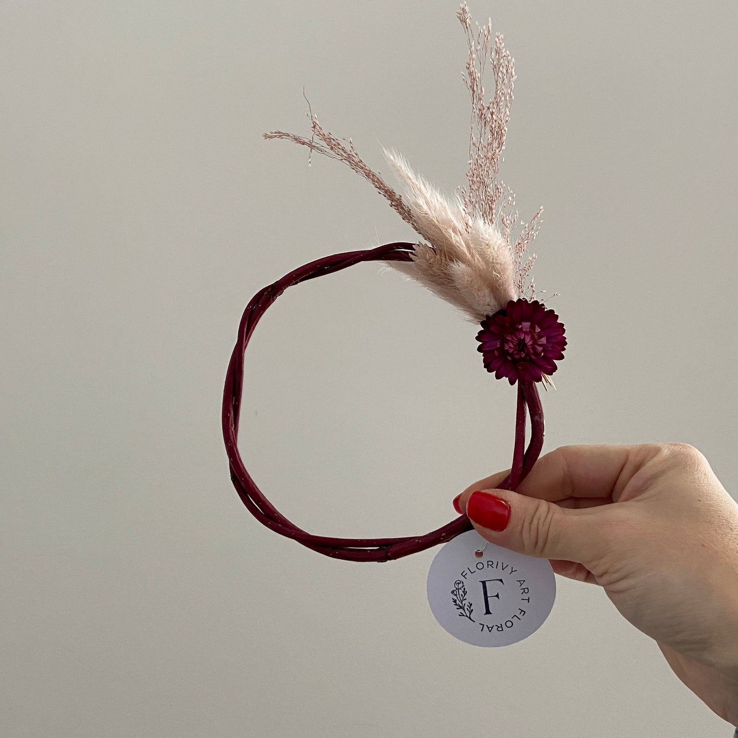 Couronne de Noël Rose