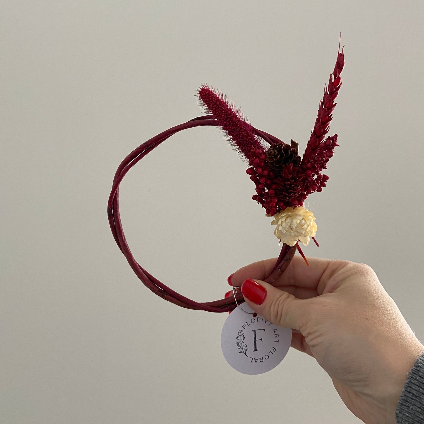 Couronne de Noël Rouge