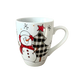 Tasse Bonhomme  de neige & Sapin carreauté ni