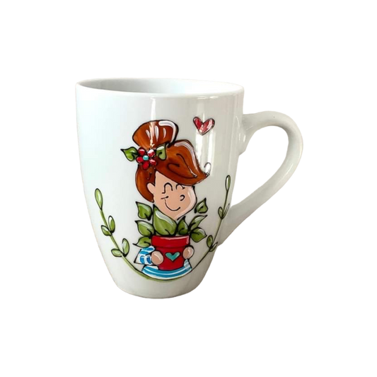 Tasse Fille qui aime les plantes